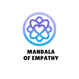 Mandala of Empathy mascot sitting peacefully with folded hands Mandala of Empathy mascot sitting peacefully with folded hands
